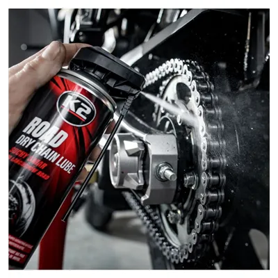 Sprej na řetězy K2 ROAD Dry Chain Lubricant 400ml